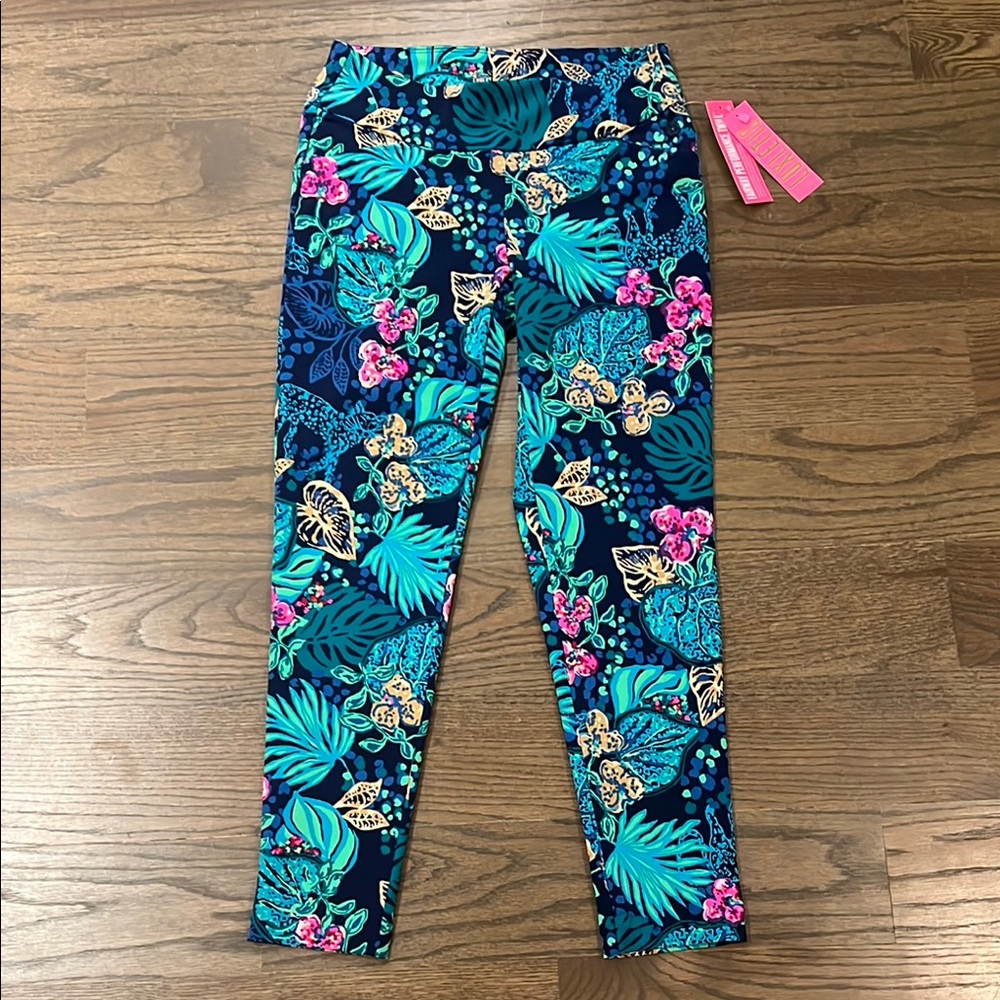Lilly Pulitzer Corso pant UPF 50 Life of the Party Low Tide Navy 6 golf